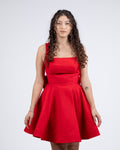 Vestido Curto com Laço