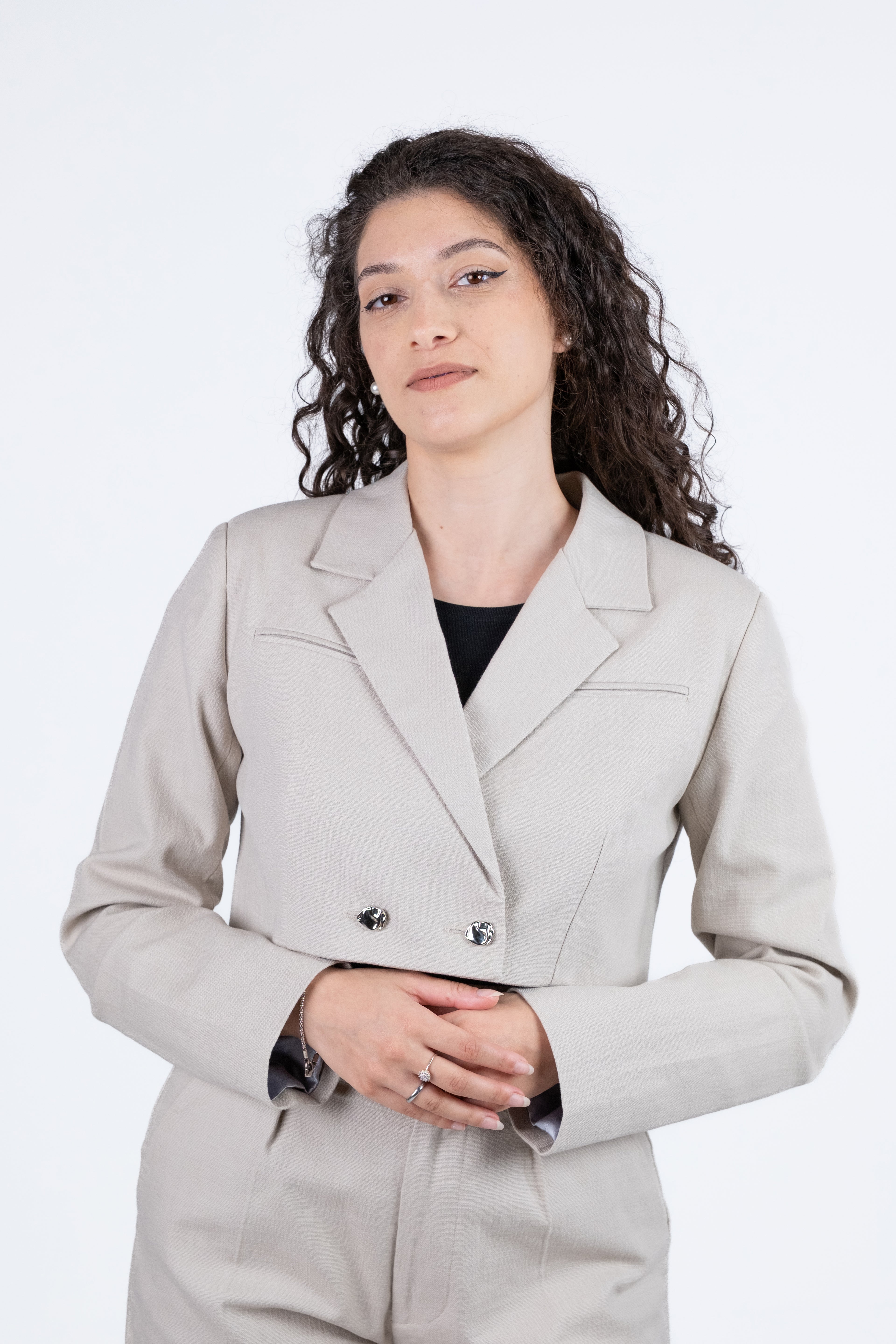 Blazer Curto em Linho