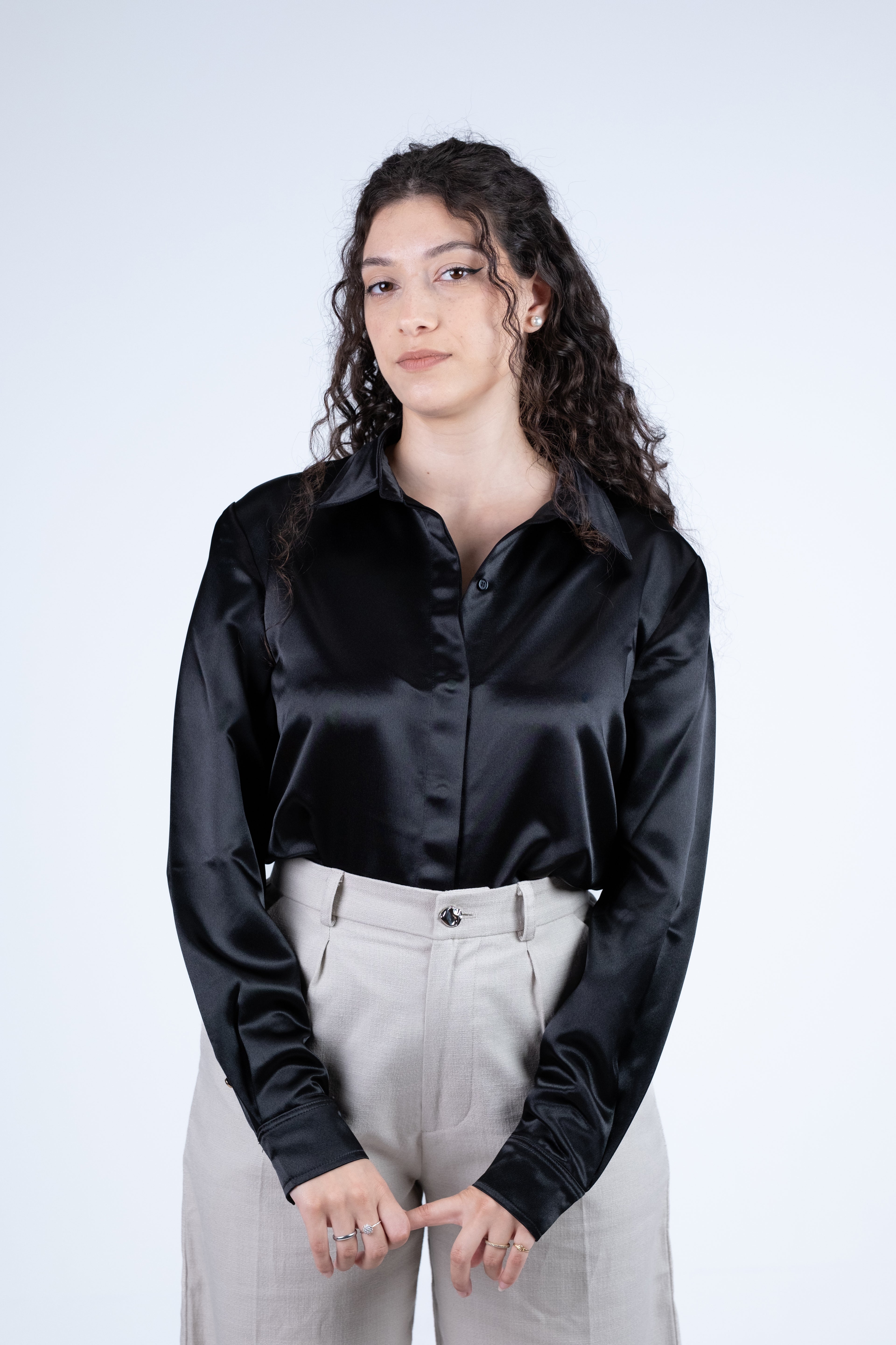 Camisa Acetinada