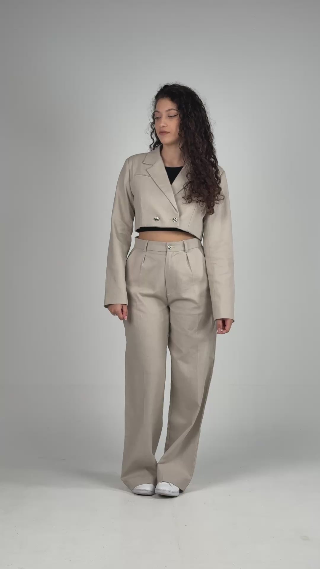 Blazer Curto em Linho